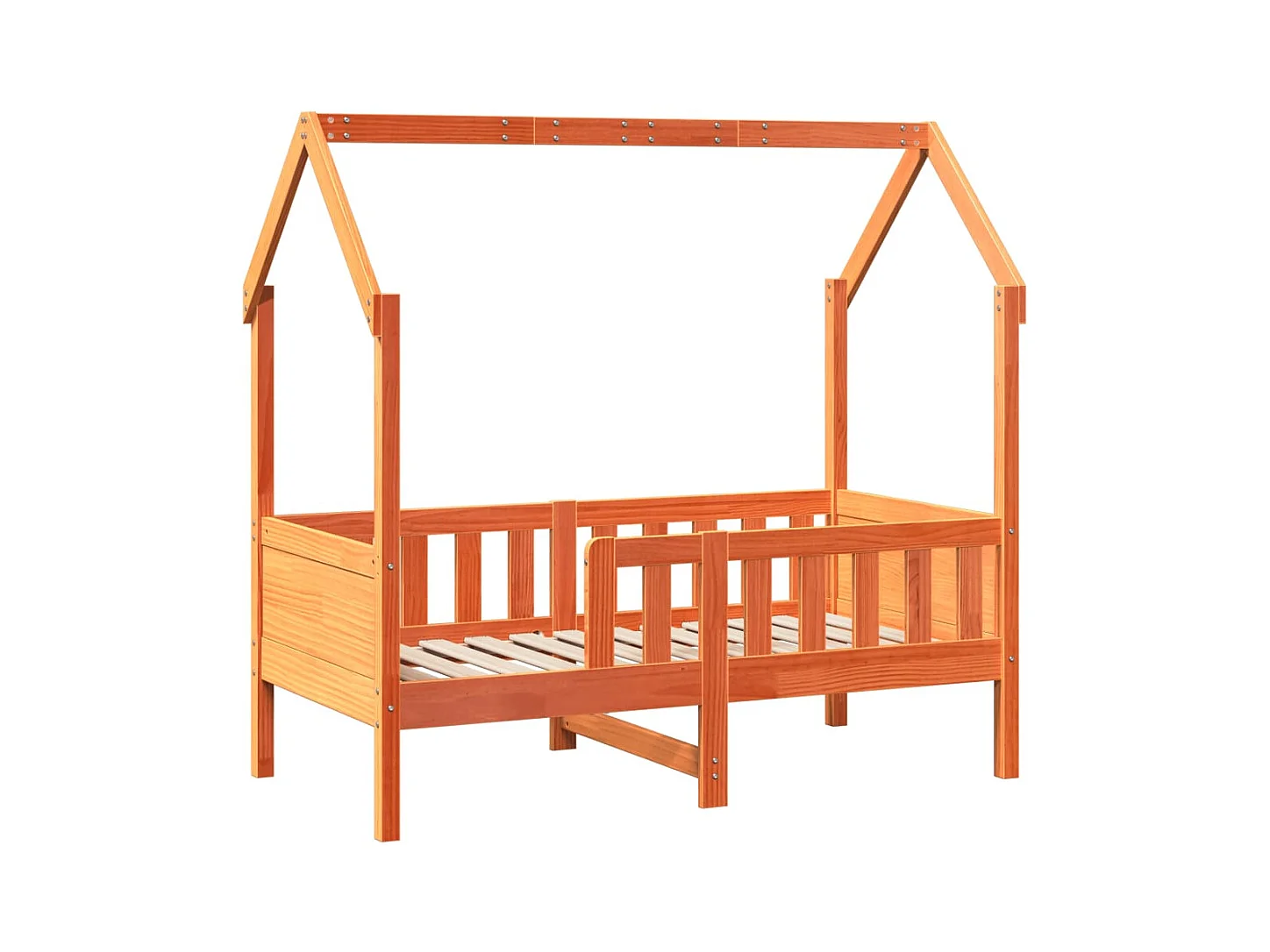 Lit simple | Lit enfant | Cadre de lit d'enfants forme de maison pin 80x160 cm