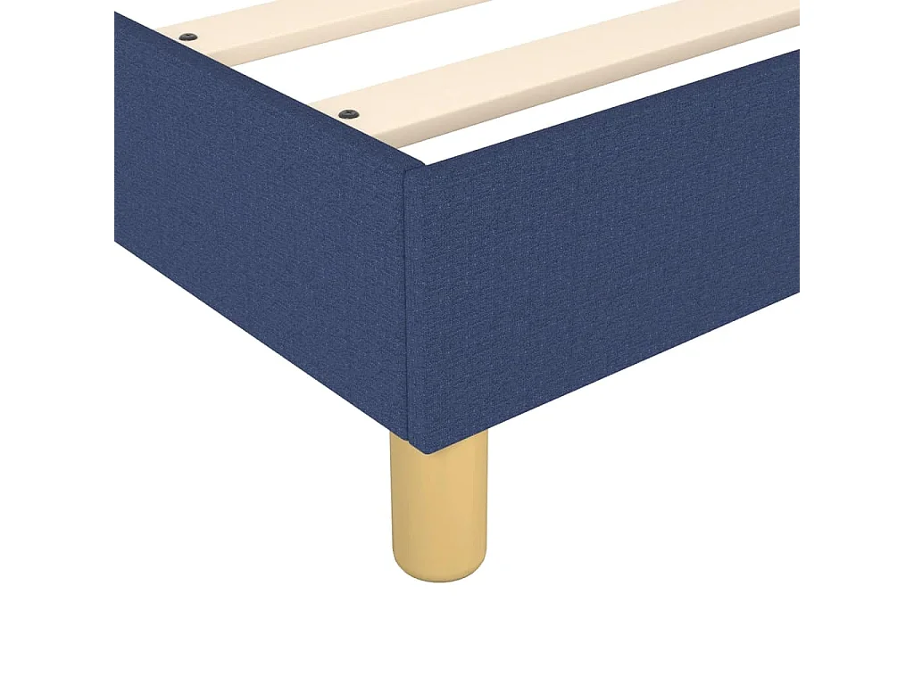 Lit simple | Lit adulte, enfant | Cadre de lit bleu 90x200 cm tissu