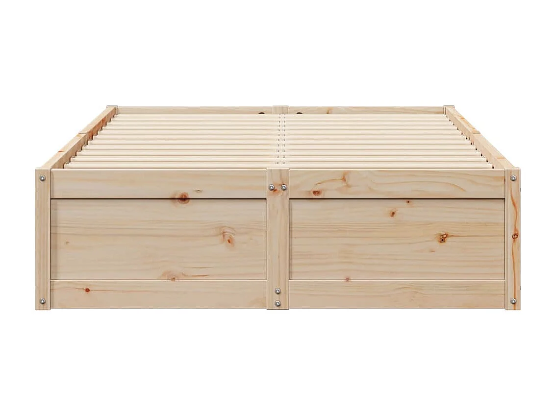 Lit double | Lit adulte | Cadre de lit 135x190 cm bois de pin massif