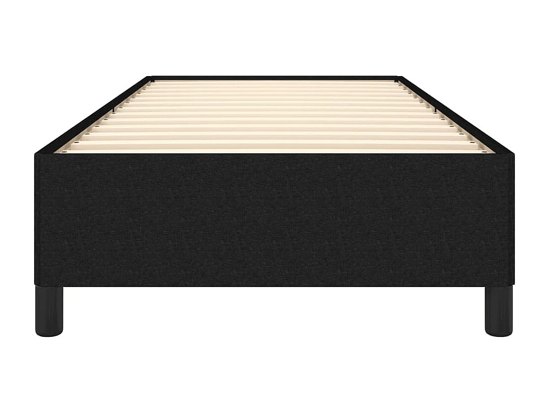 Lit simple | Lit adulte, enfant | Cadre de lit noir 80x200 cm tissu