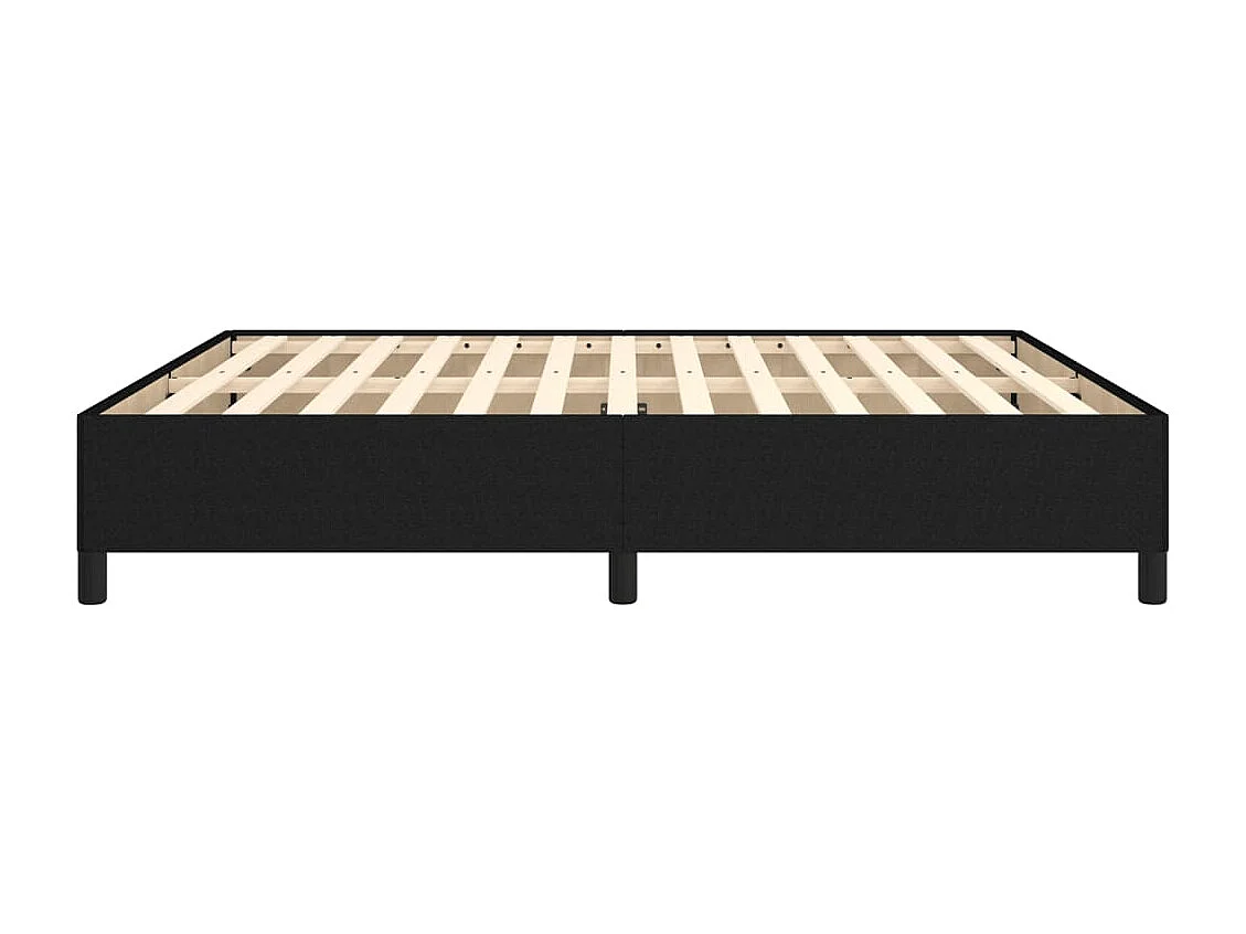 Lit double | Lit adulte | Cadre de lit noir 160x200 cm tissu
