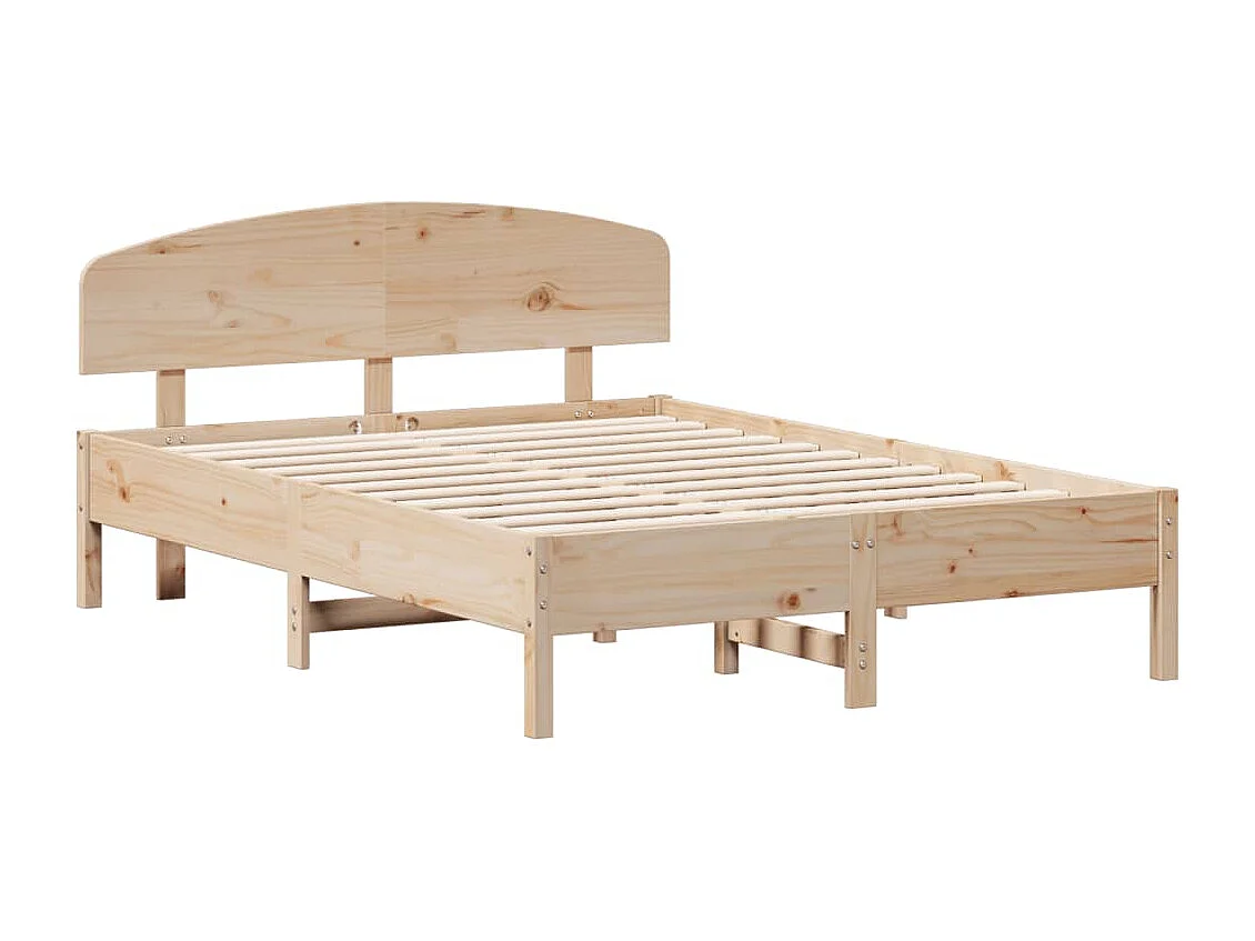 Lit double | Lit adulte | Cadre de lit 140x190 cm bois de pin massif