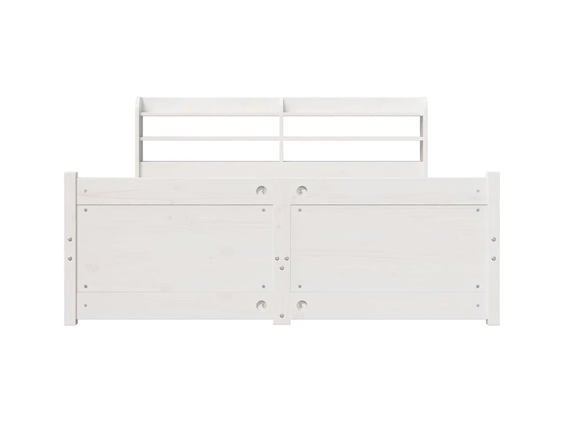 Letto per adulti | Letto matrimoniale | Giroletto con Testiera senza Materasso Bianco 140x190 cm