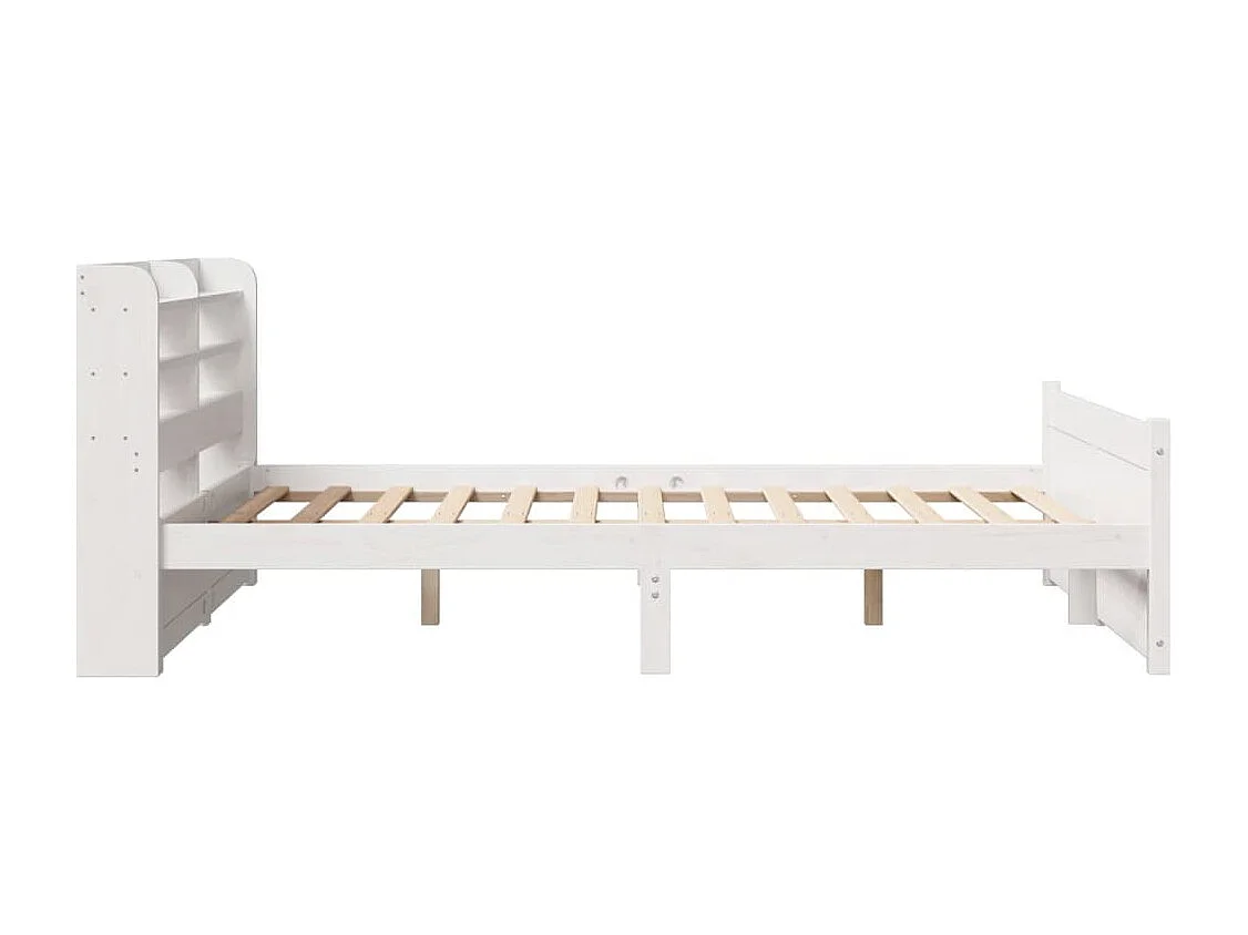 Letto per adulti | Letto matrimoniale | Giroletto con Testiera senza Materasso Bianco 140x190 cm