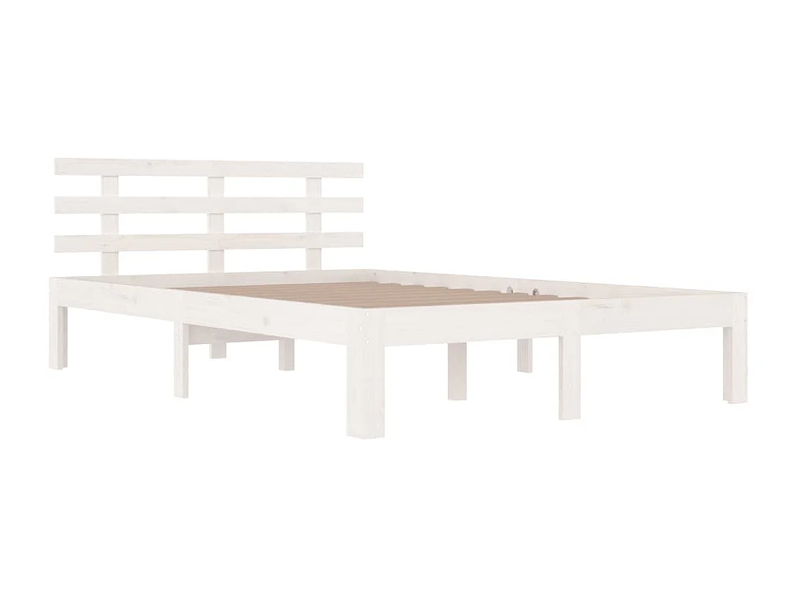 Lit double | Lit adulte | Cadre de lit blanc 135x190 cm