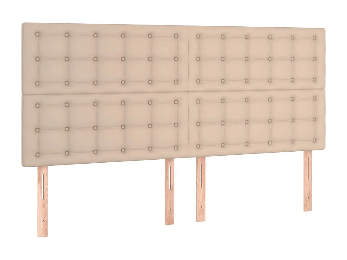 Lit double | Lit adulte | Cadre de lit cappuccino 160x200 cm similicuir