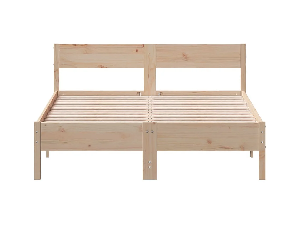 Lit simple | Lit adulte, enfant | Cadre de lit 120x200 cm bois de pin massif