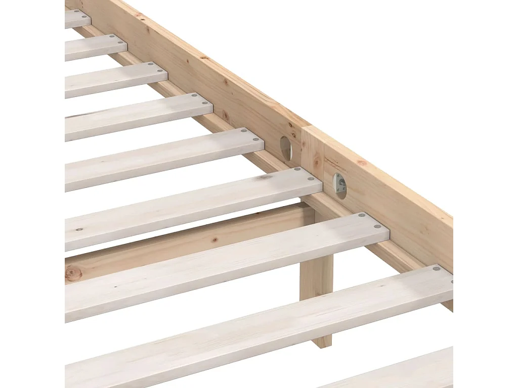 Lit simple | Lit adulte, enfant | Cadre de lit bois massif 90x200 cm