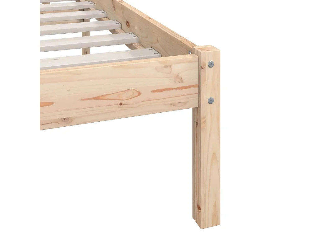 Lit simple | Lit adulte, enfant | Cadre de lit bois massif 90x200 cm