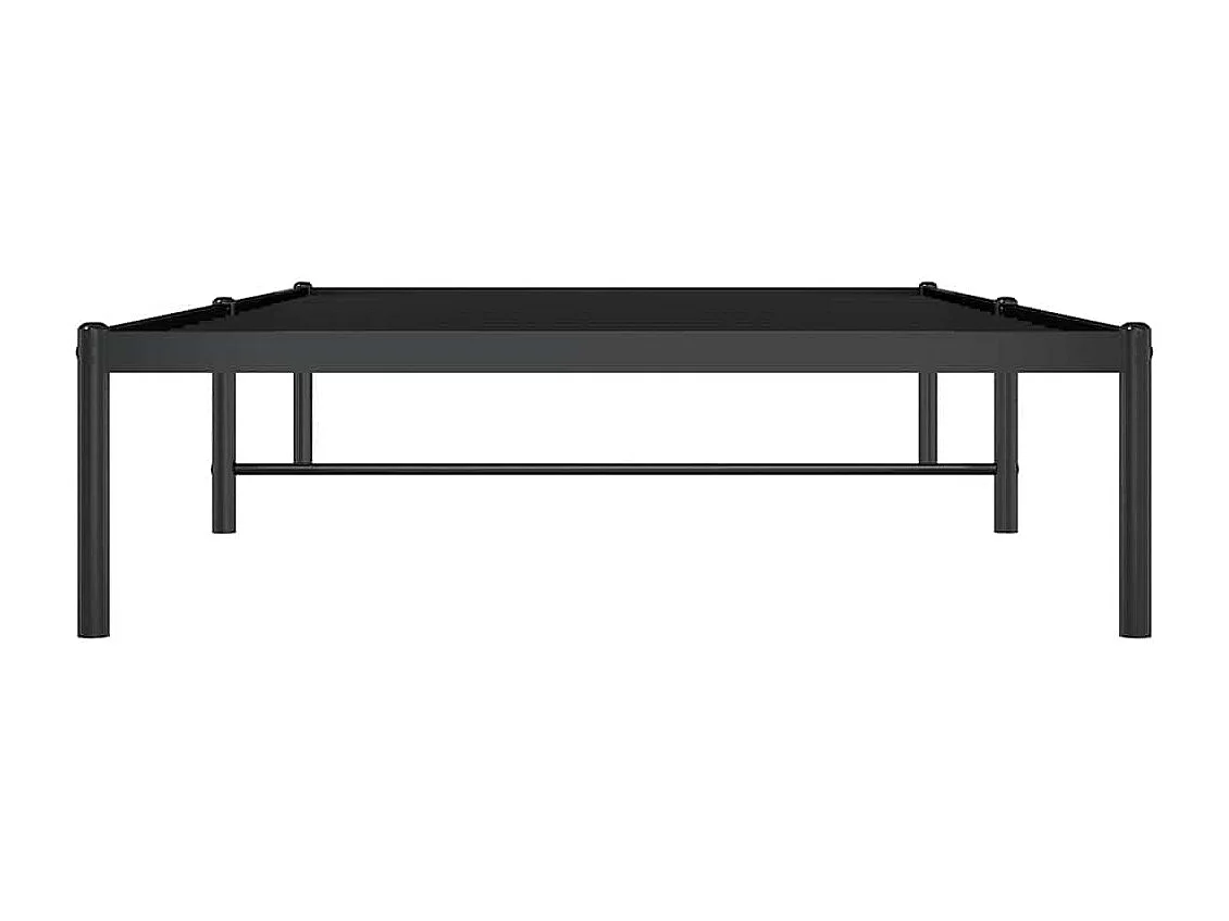Lit simple | Lit adulte, enfant | Cadre de lit métal noir 100x190 cm