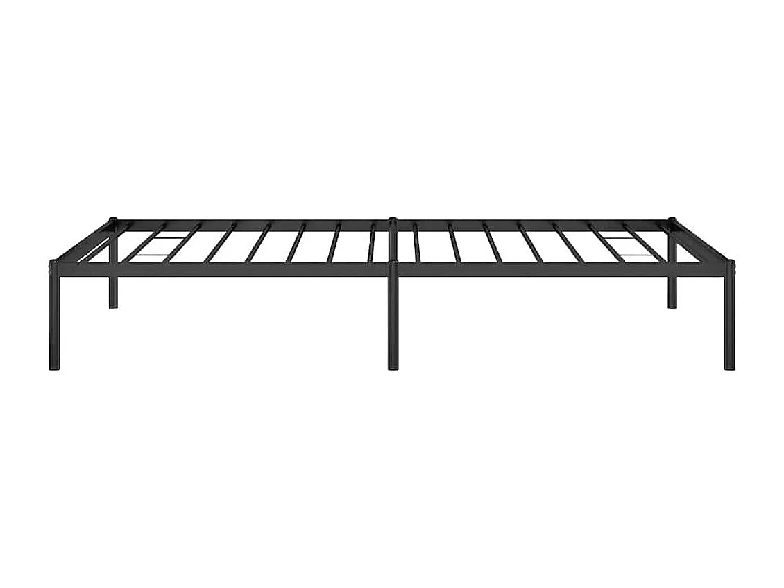 Lit simple | Lit adulte, enfant | Cadre de lit métal noir 100x190 cm