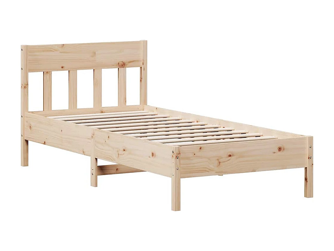 Lit simple | Lit adulte, enfant | Cadre de lit 90x190 cm bois de pin massif