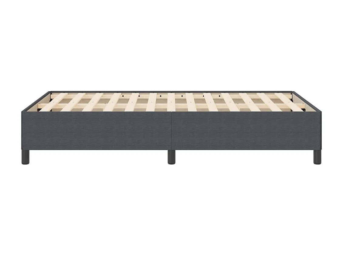 Lit simple | Lit adulte, enfant | Cadre de lit Gris foncé 120x190 cm Tissu en velours côtelé
