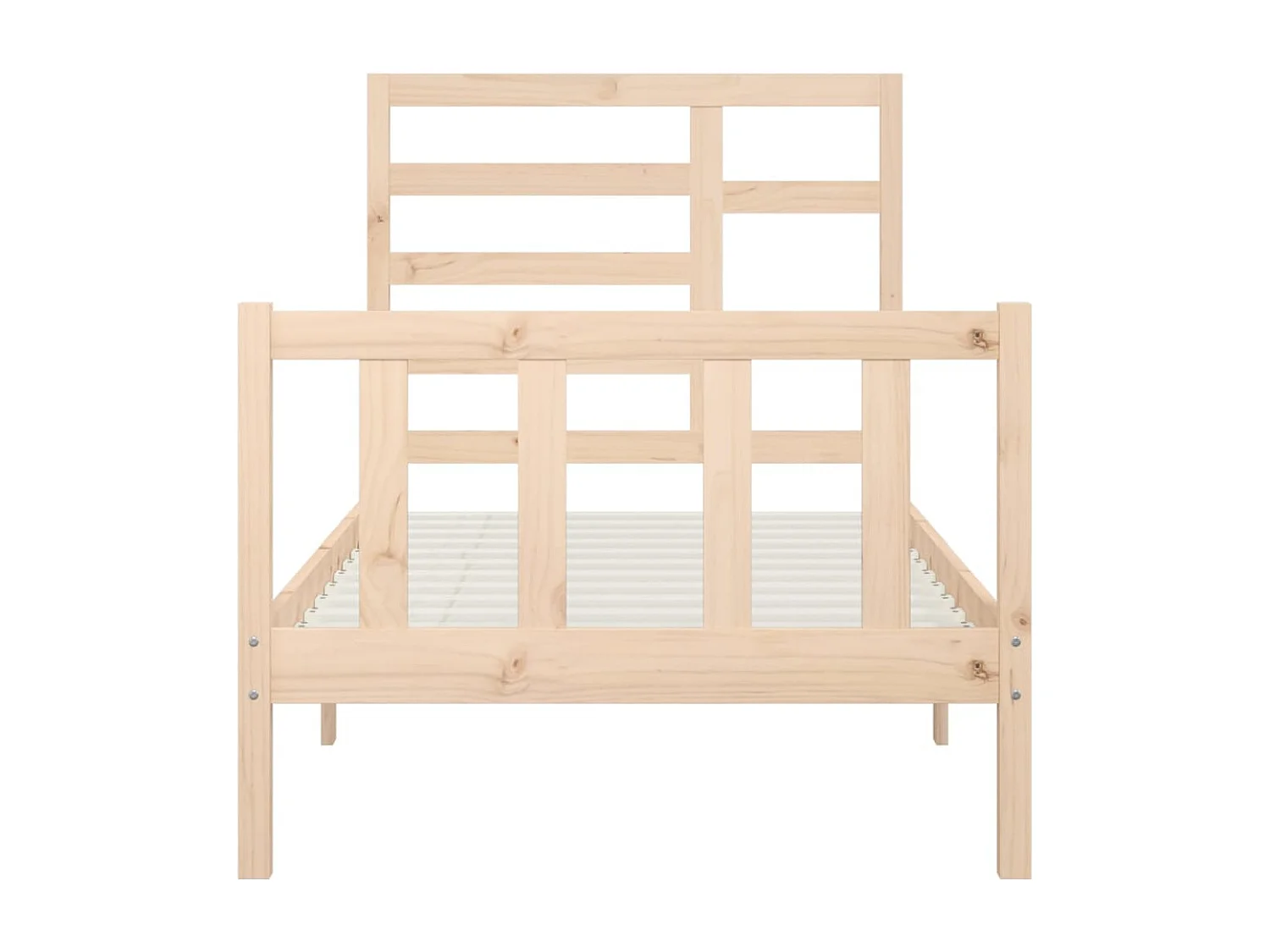 Lit simple | Lit adulte, enfant | Cadre de lit 90x200 cm bois de pin massif