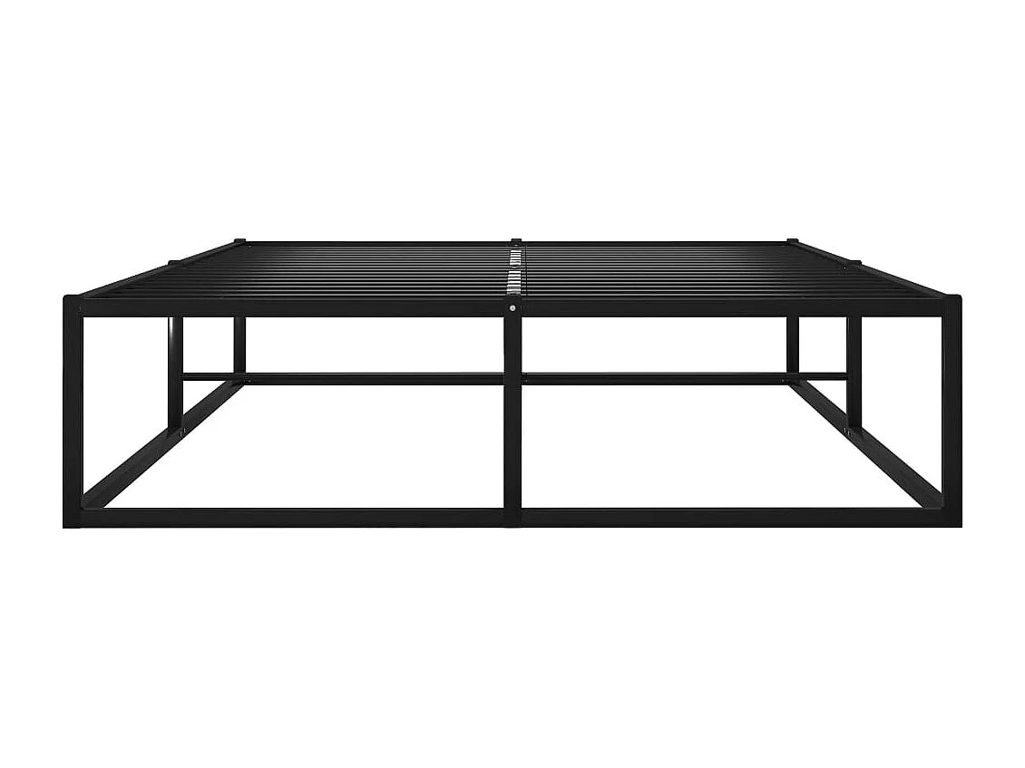 Lit simple | Lit adulte, enfant | Cadre de lit noir métal 120x200 cm