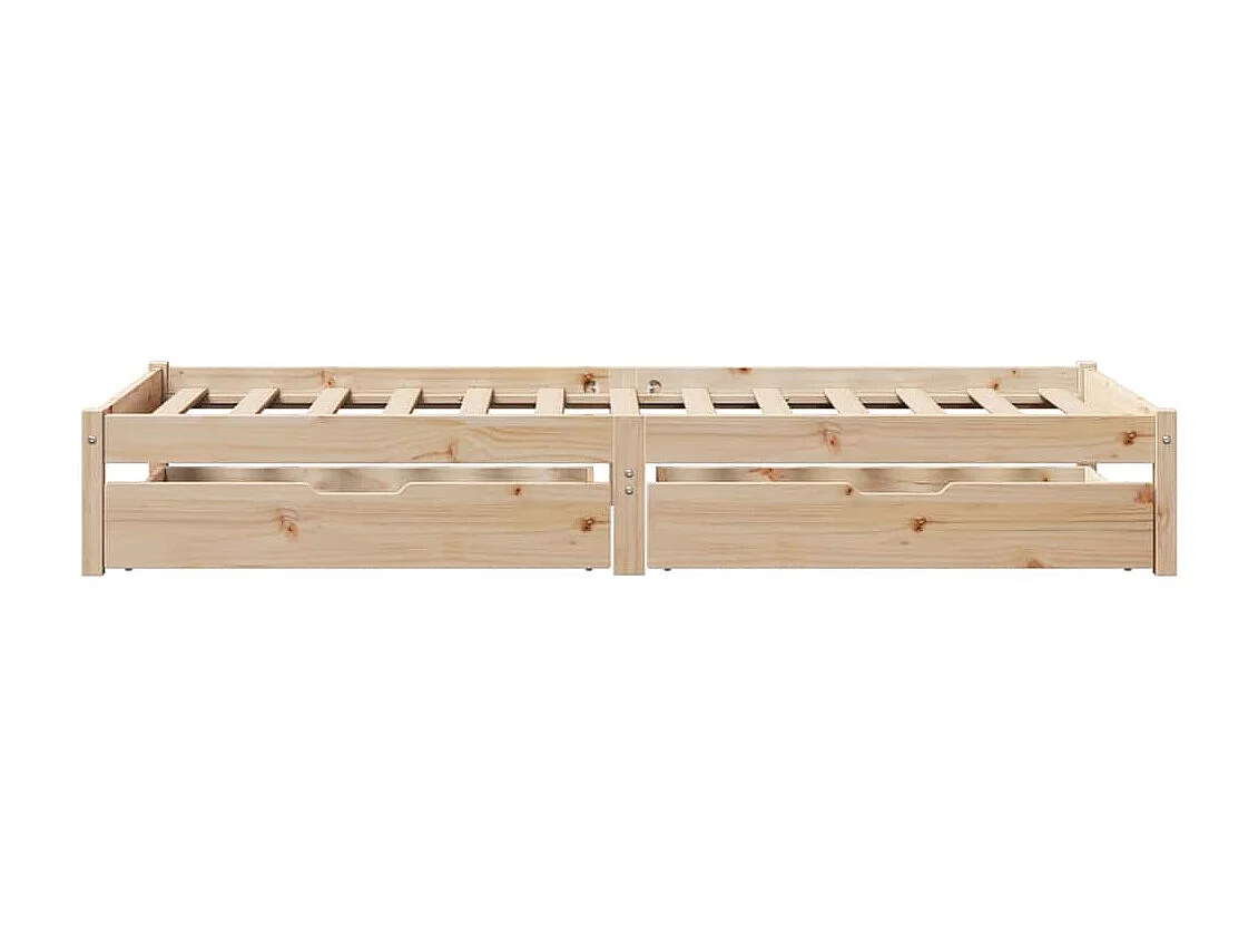 Lit simple | Lit adulte, enfant | Cadre de lit 90x200 cm bois de pin massif