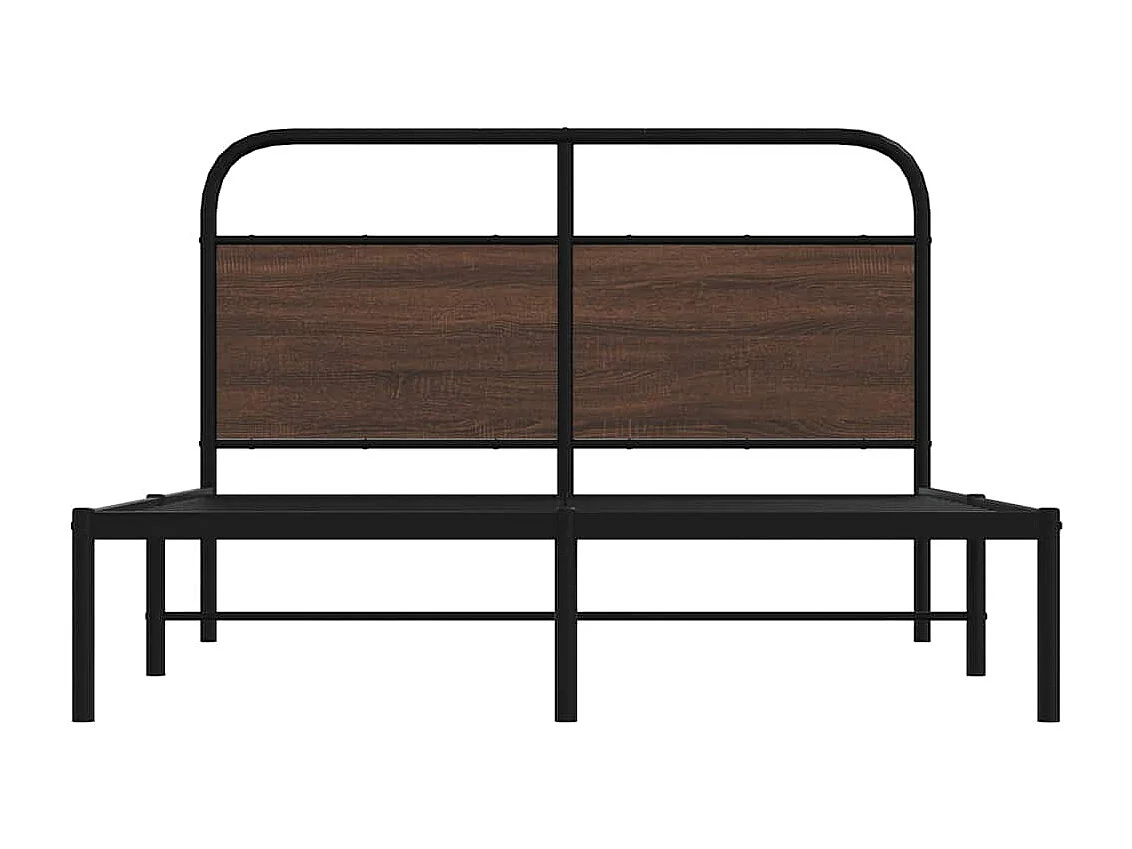 Letto per adulti | Letto singolo | Giroletto senza Materasso Rovere Marrone 120x200 cm Truciolato