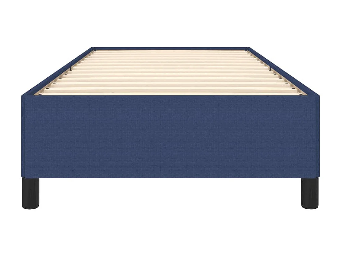 Lit simple | Lit adulte, enfant | Cadre de lit bleu 90x190 cm tissu