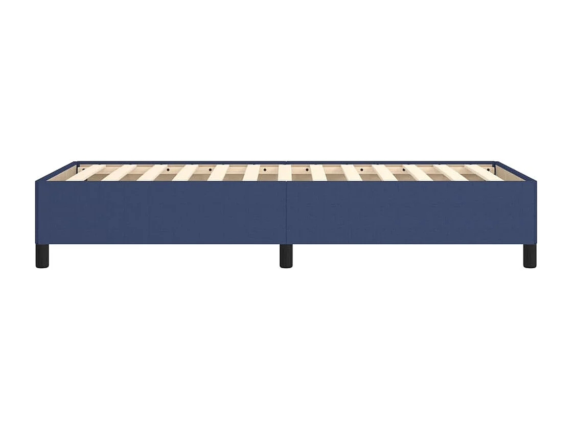 Lit simple | Lit adulte, enfant | Cadre de lit bleu 90x190 cm tissu