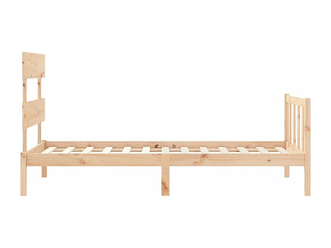 Lit simple | Lit adulte, enfant | Cadre de lit 90x200 cm bois de pin massif
