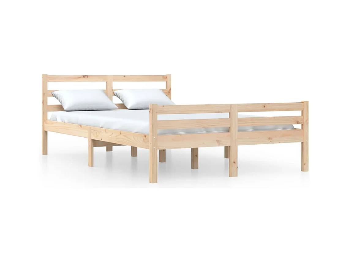 Lit double | Lit adulte | Cadre de lit bois massif 140x190 cm