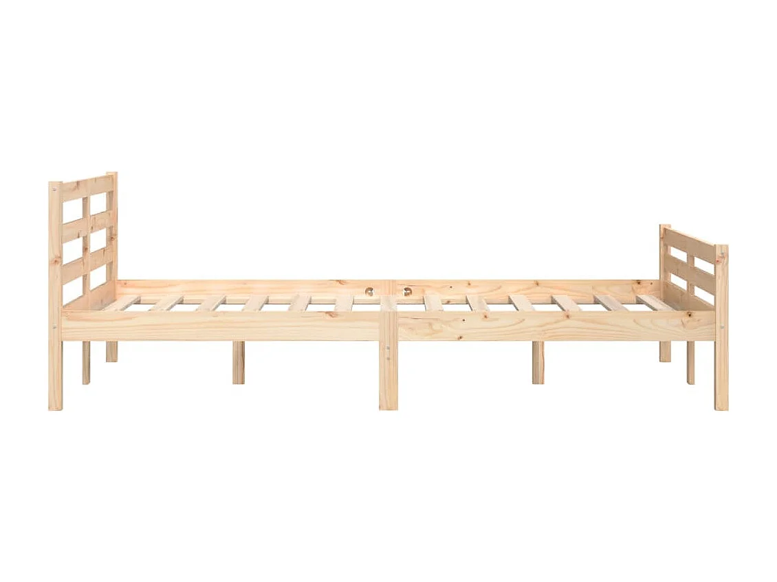 Lit double | Lit adulte | Cadre de lit bois massif 140x190 cm