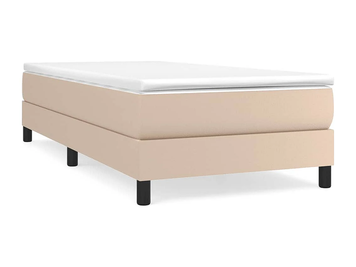 Lit simple | Lit adulte, enfant | Cadre de lit cappuccino 80x200 cm similicuir