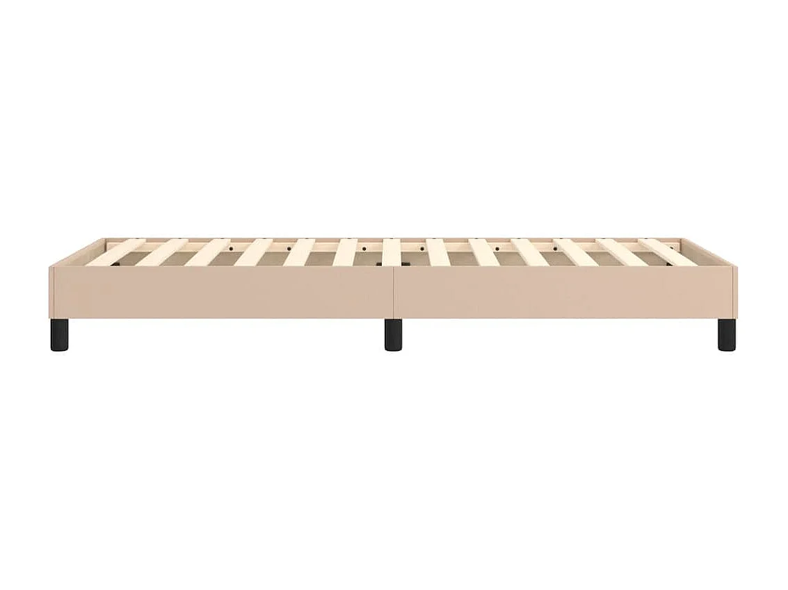 Lit simple | Lit adulte, enfant | Cadre de lit cappuccino 80x200 cm similicuir