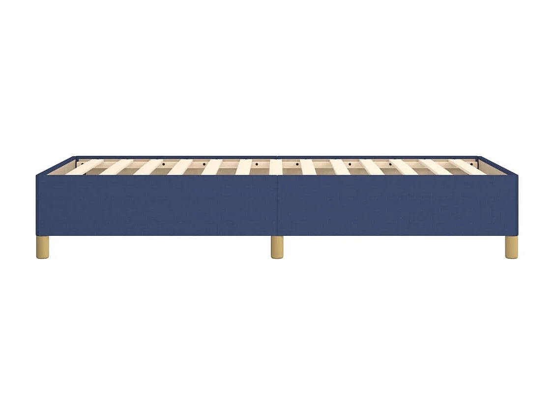 Lit simple | Lit adulte, enfant | Cadre de lit bleu 100x200 cm tissu