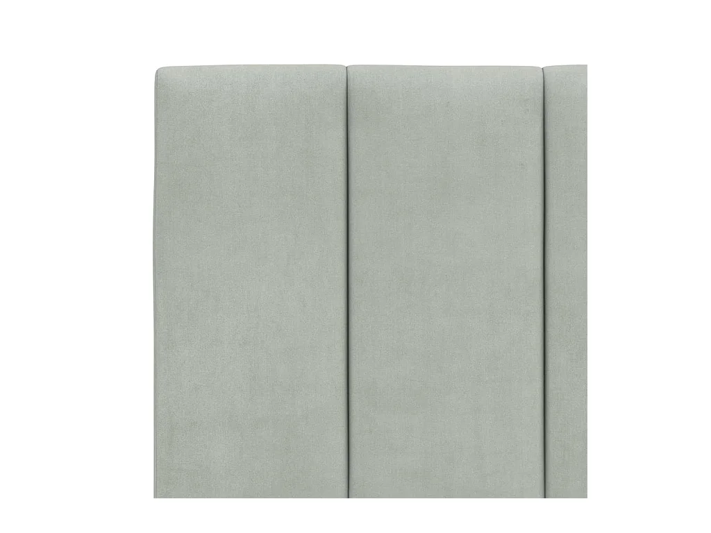 Lit double | Lit adulte | Cadre de lit avec LED gris clair 160x200cm velours
