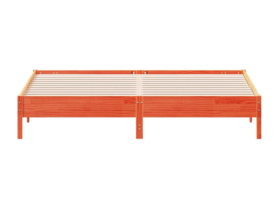 Lit double | Lit adulte | Cadre de lit cire marron 180x200cm bois pin massif