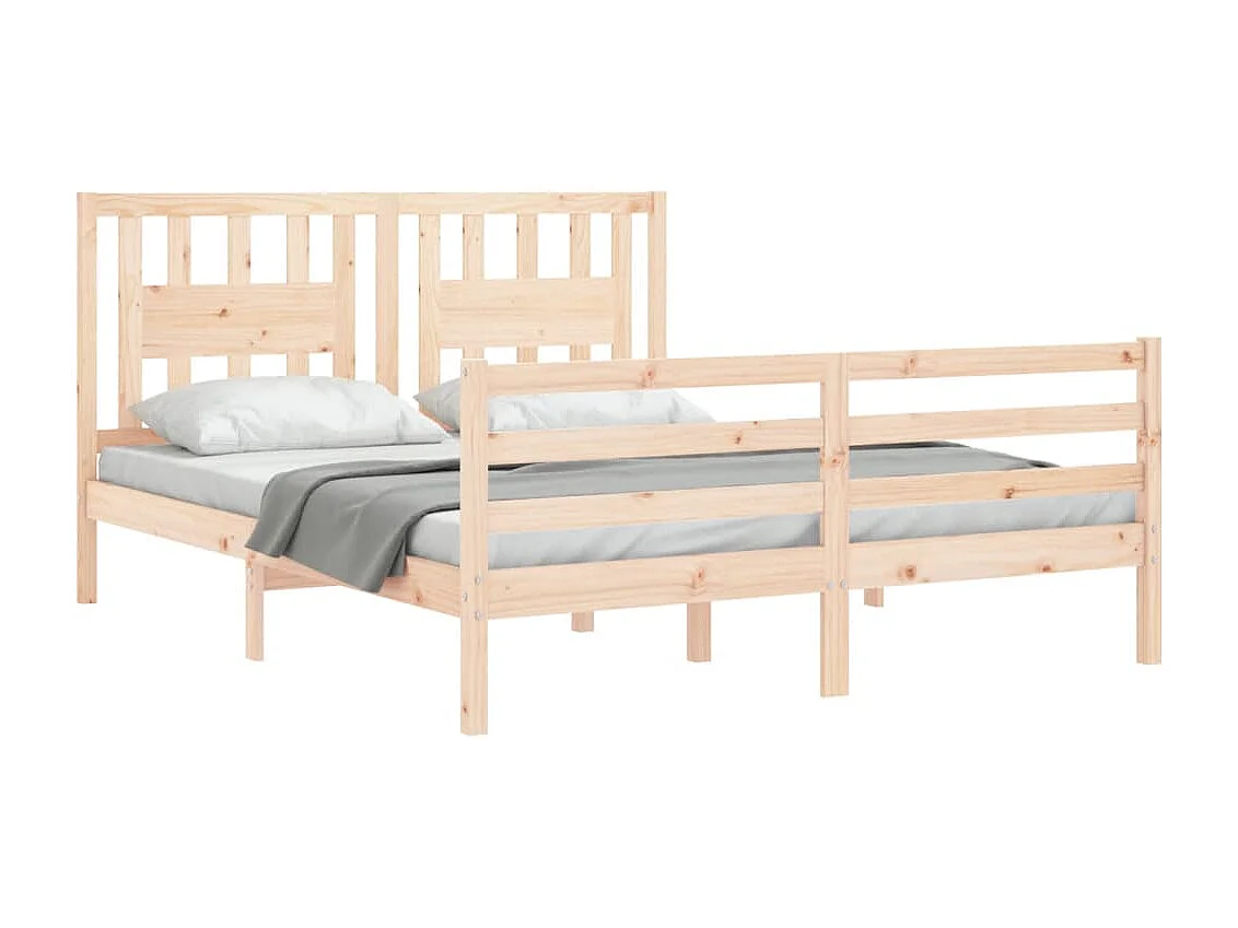 Lit double | Lit adulte | Cadre de lit 160x200 cm bois massif