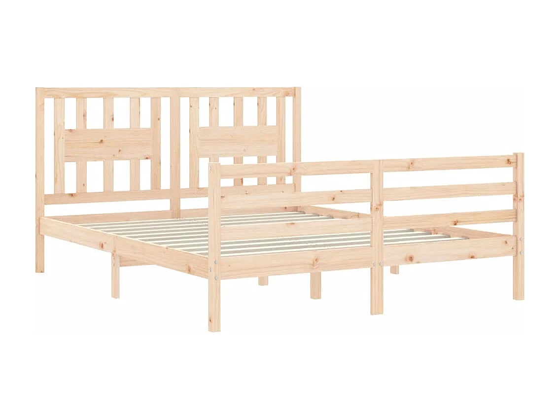 Lit double | Lit adulte | Cadre de lit 160x200 cm bois massif