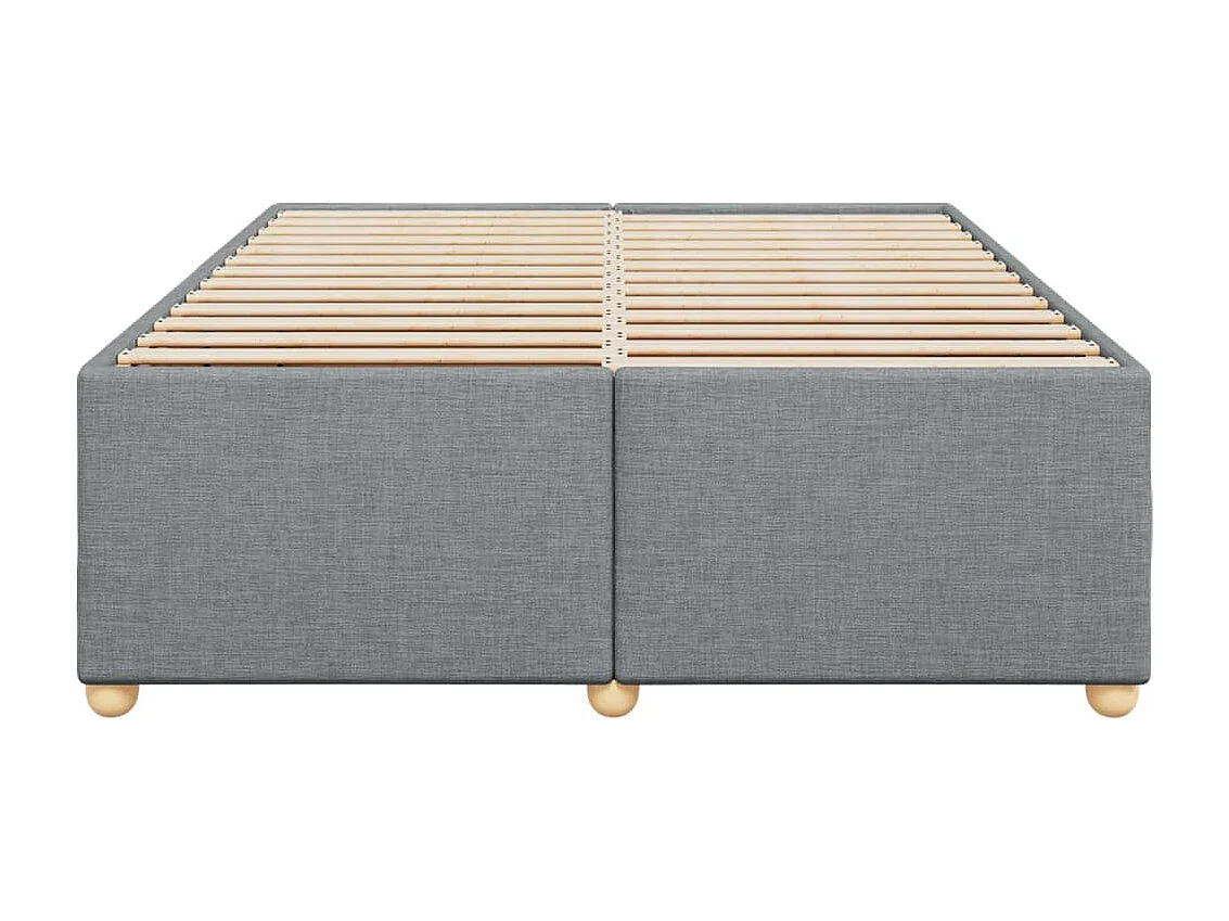 Letto per adulti | Letto matrimoniale | Giroletto senza Materasso Grigio Chiaro 140x190 cm Tessuto