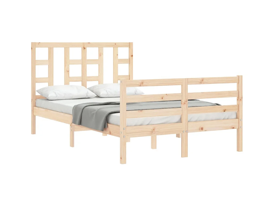 Lit simple | Lit adulte, enfant | Cadre de lit 120x200 cm bois massif