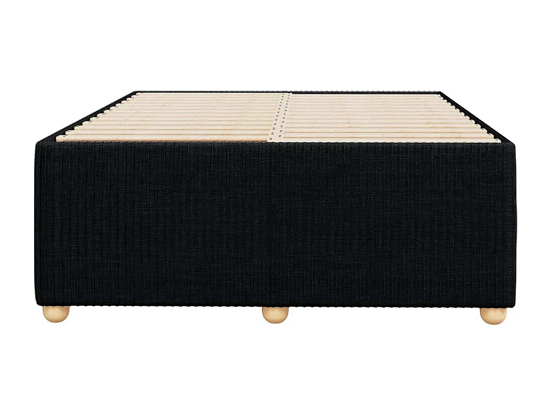 Lit simple | Lit adulte, enfant | Cadre de lit noir 120x190 cm tissu