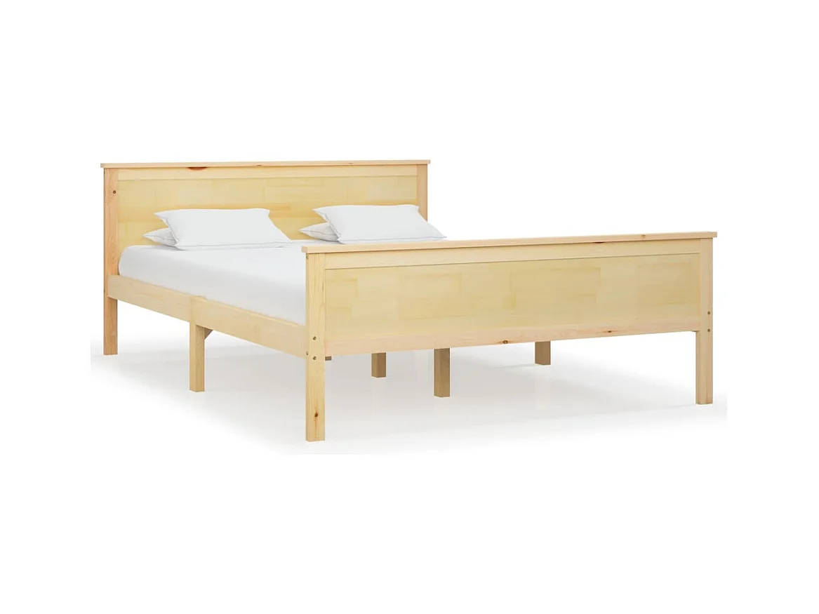 Lit simple | Lit adulte, enfant | Cadre de lit bois de pin massif 120x200 cm