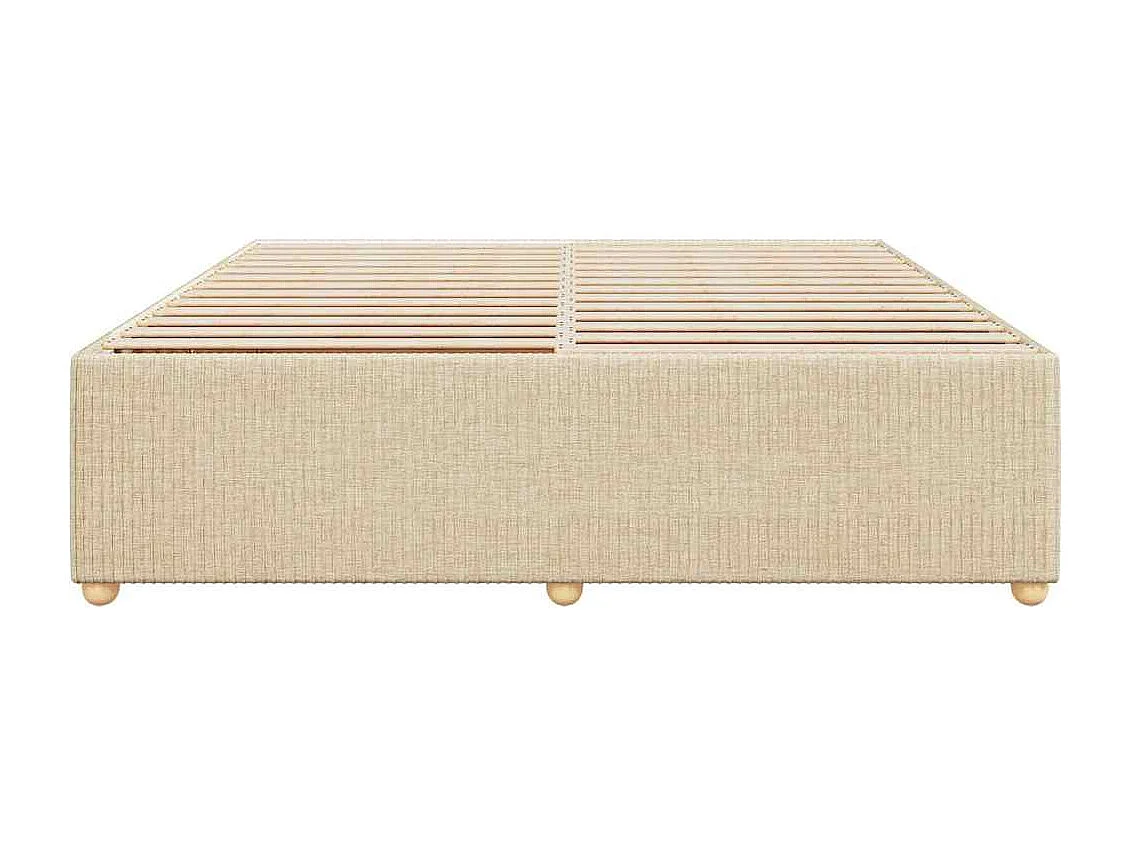 Lit double | Lit adulte | Cadre de lit crème 180x200 cm tissu