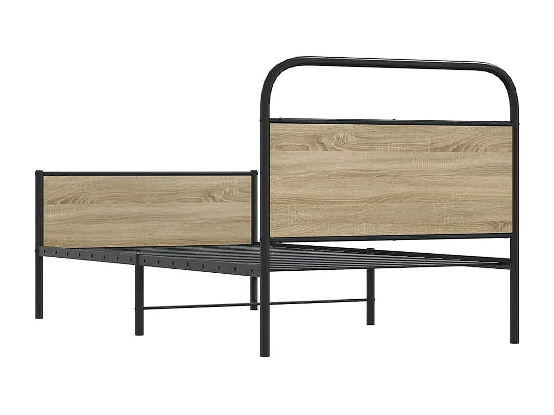 Letto per adulti | Letto singolo | Giroletto senza Materasso Rovere Sonoma 90x190 cm in Truciolato