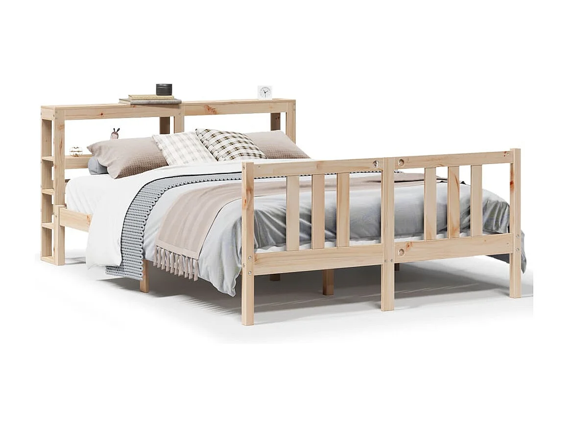 Lit simple | Lit adulte, enfant | Cadre de lit avec tête de lit 120x200 cm