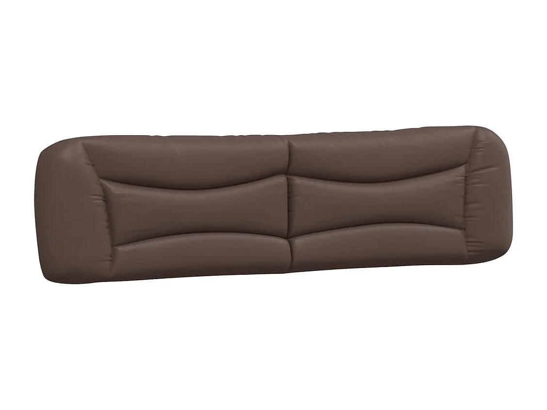 Lit double | Lit adulte | Cadre de lit marron 200x200 cm similicuir