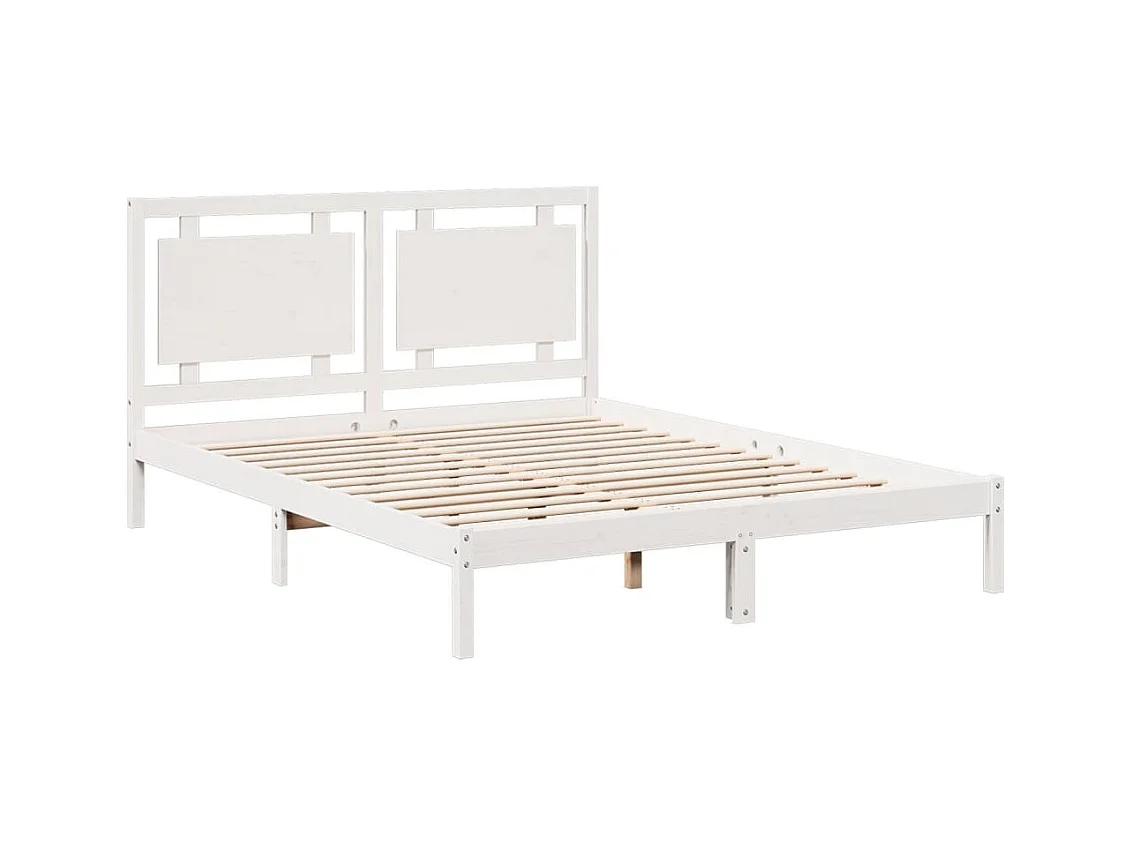 Lit double | Lit adulte | Cadre de lit extra long 140x210 cm bois massif