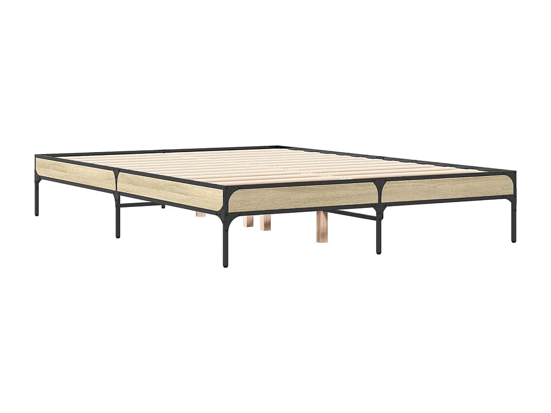 Lit simple | Lit adulte, enfant | Cadre de lit chêne sonoma 120x200 cm
