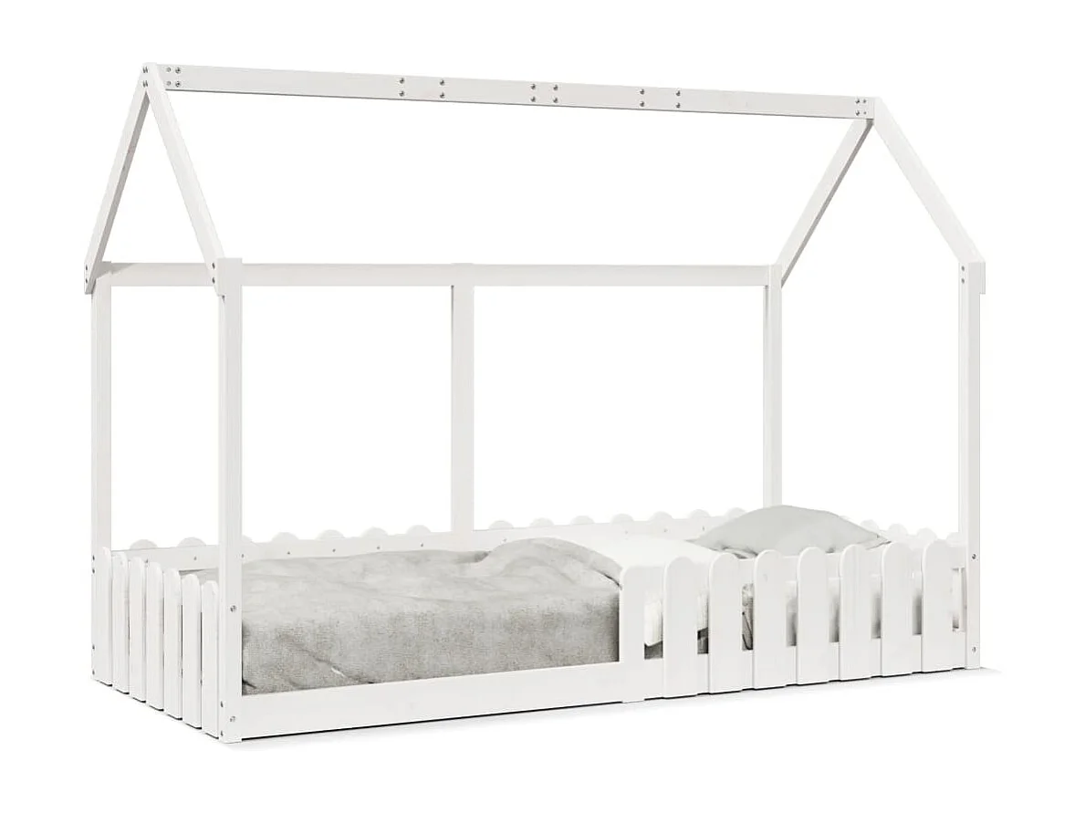 Lit simple | Lit enfant | Cadre de lit d'enfants forme de maison 90x190 cm