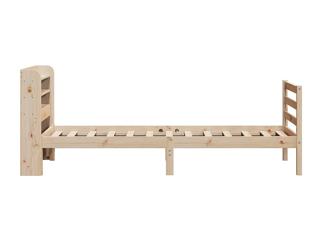 Lit simple | Lit adulte, enfant | Cadre de lit avec tête de lit 90x200 cm