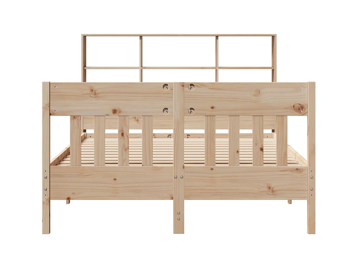 Letto per adulti | Letto singolo | Giroletto senza Materasso 120x200 cm in Legno Massello di Pino