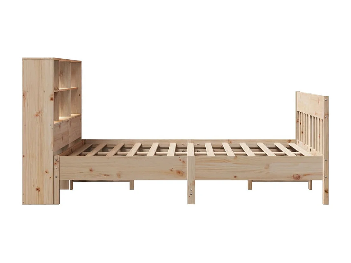 Letto per adulti | Letto singolo | Giroletto senza Materasso 120x200 cm in Legno Massello di Pino