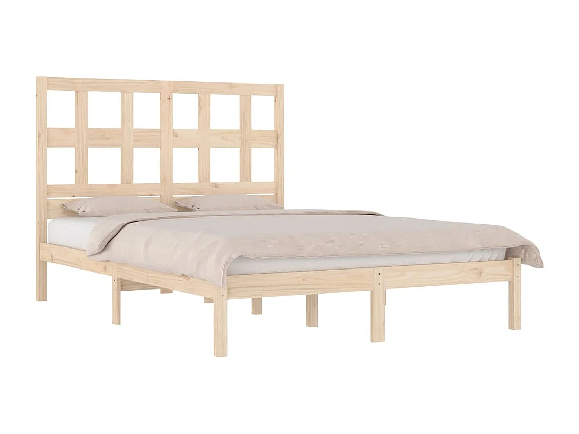Lit double | Lit adulte | Cadre de lit 135x190 cm bois de pin massif