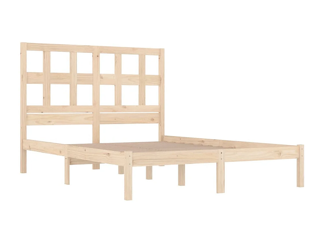 Lit double | Lit adulte | Cadre de lit 135x190 cm bois de pin massif