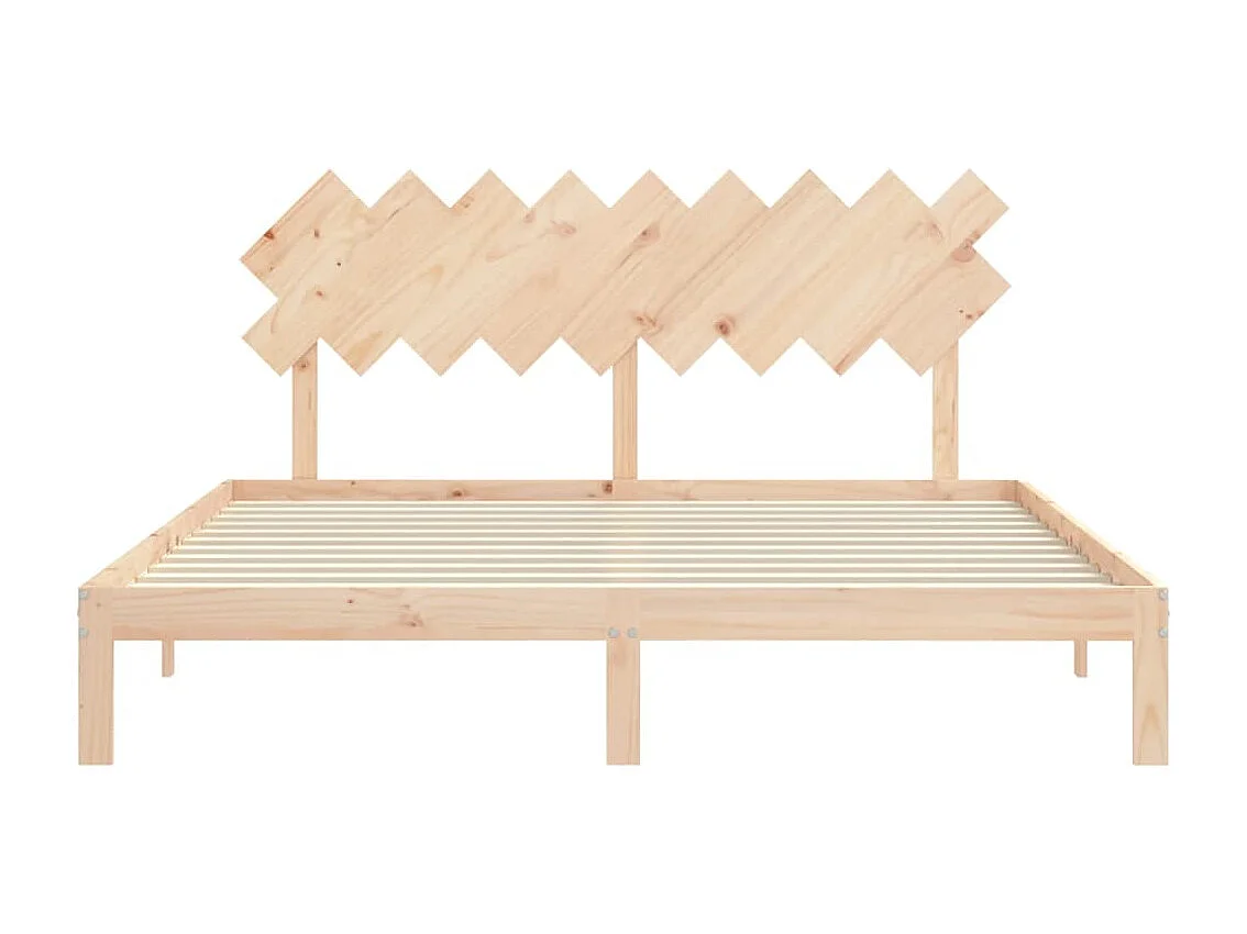 Lit double | Lit adulte | Cadre de lit bois massif de pin 180x200 cm